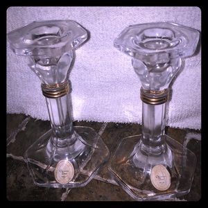 Vintage Christian dior Crystal candle holder